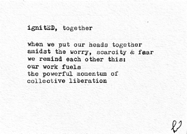 Poem: ignitED, together